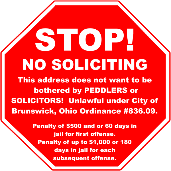 Door To Door Solicitors - Stop Talking Sign (600x600), Png Download