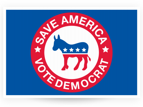 Why I'm Not A Democrat - Proud Democrat Yard Sign (480x480), Png Download