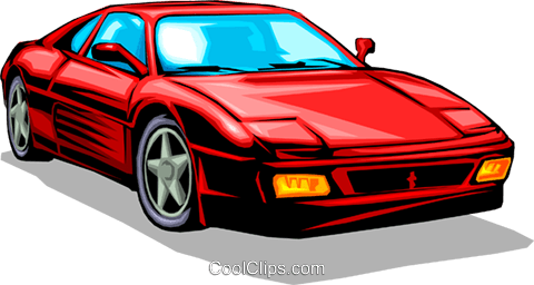 Sports Car Clipart Black And White - Auto (480x256), Png Download