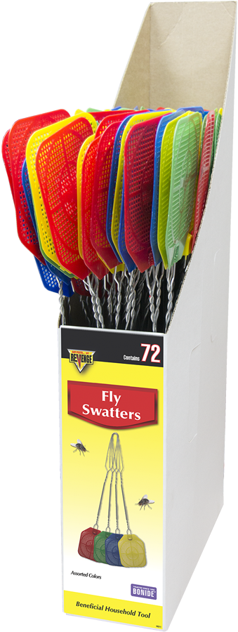 Fly Swatter Display - Plastic (339x900), Png Download