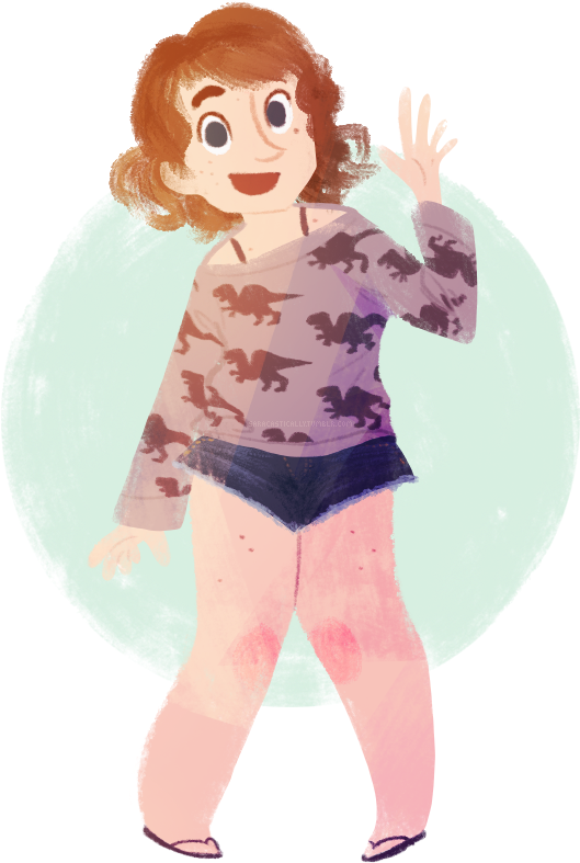 A Quick Self-portrait As An Introduction On Tumblr/excuse - Cartoon (774x931), Png Download