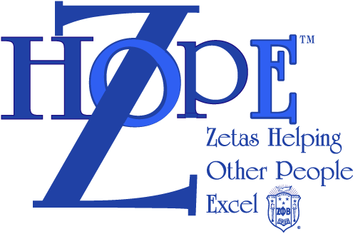 Zetas Helping Other People Excel Zeta Phi Beta Sorority, - Zeta Phi Beta Z Hope Png (534x378), Png Download