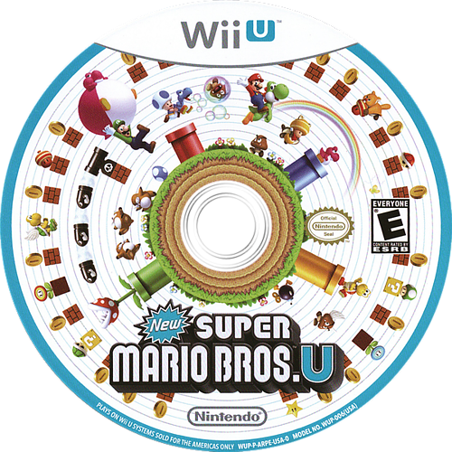 [ Img] - New Super Mario Bros U Disc (500x500), Png Download