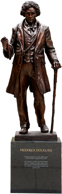 Frederick Douglass Monument - Frederick Douglass Statue Png (314x620), Png Download