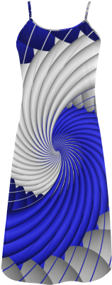 Blue Silver Beautiful Abstract Wave Alcestis Slip Dress - Cocktail Dress (500x500), Png Download