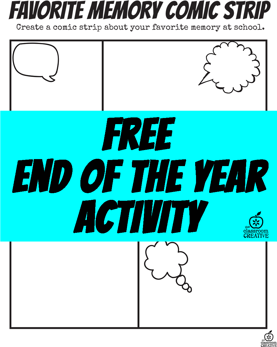 End Of The Year Superhero Favorite Memory Comic Strip - Favourite Memory Of School Funny (950x1240), Png Download