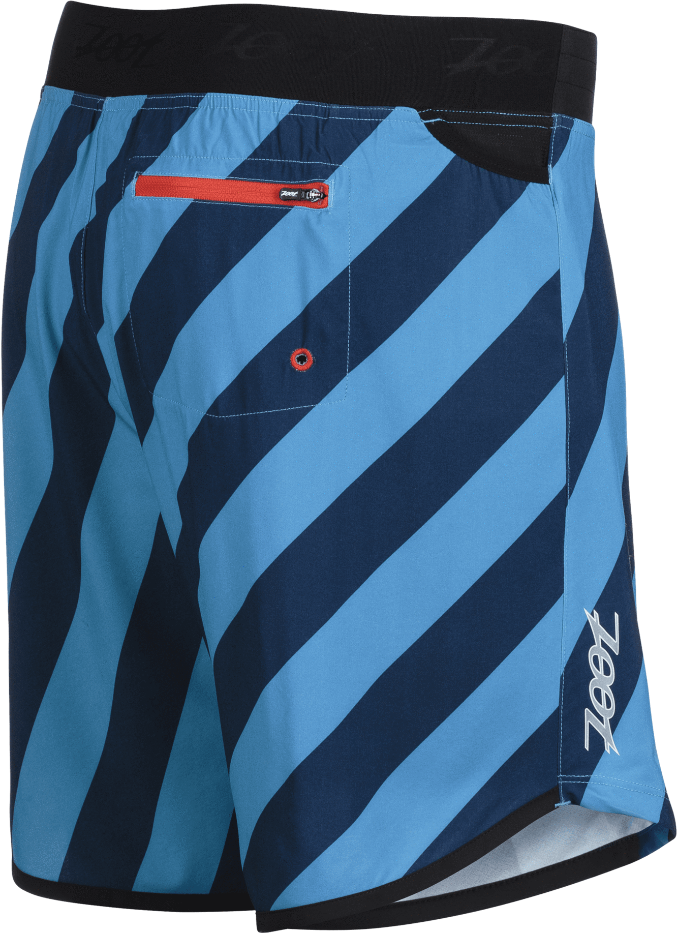 M Ltd Run 8" Board Short- Blue Stripe - Board Short (2000x2000), Png Download