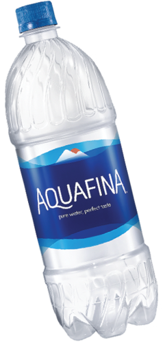 Product Image - Aquafina Purified Drinking Water - 32.5 Fl Oz Bottle (241x500), Png Download