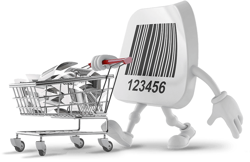 All About Barcode Label Printing - Shopping Cart (900x607), Png Download