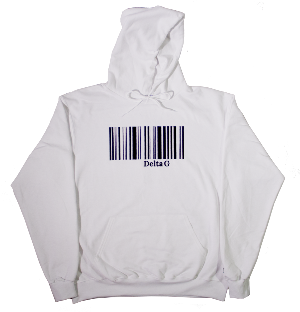 171120 Delta G Whitebarcodehoodie (1000x1014), Png Download