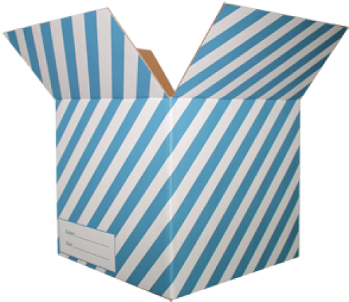 The Striped Moving Box - Pattern (500x500), Png Download