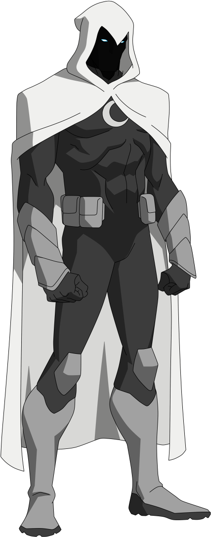 Moon Knight Redesign By Bobkitty23 - Ultimate Spiderman Moon Knight Before Christmas (600x1200), Png Download