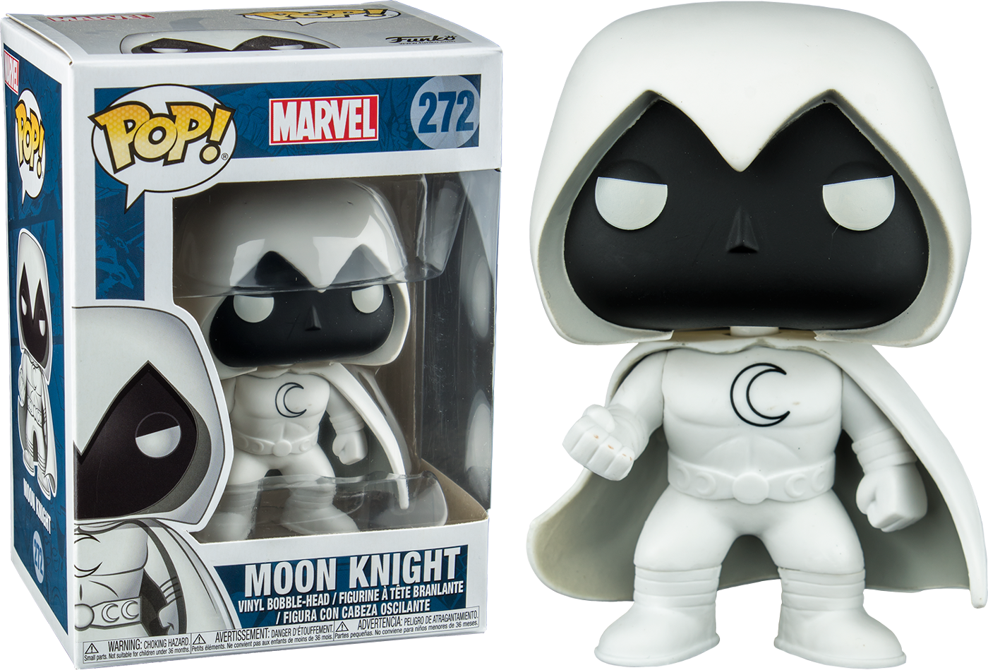 Moon Knight Pop Vinyl Figure - Moon Knight Funko Pop (1400x949), Png Download