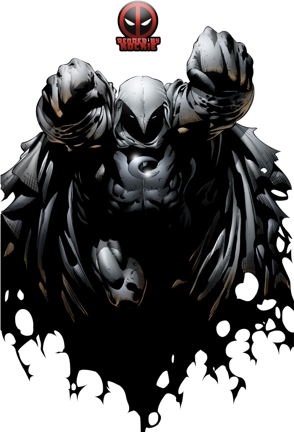 Batman And Moon Knight (600x900), Png Download