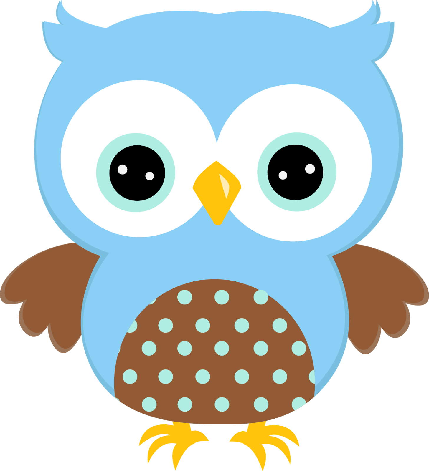 María José Argüeso - Owl Clip Art Blue (1456x1600), Png Download