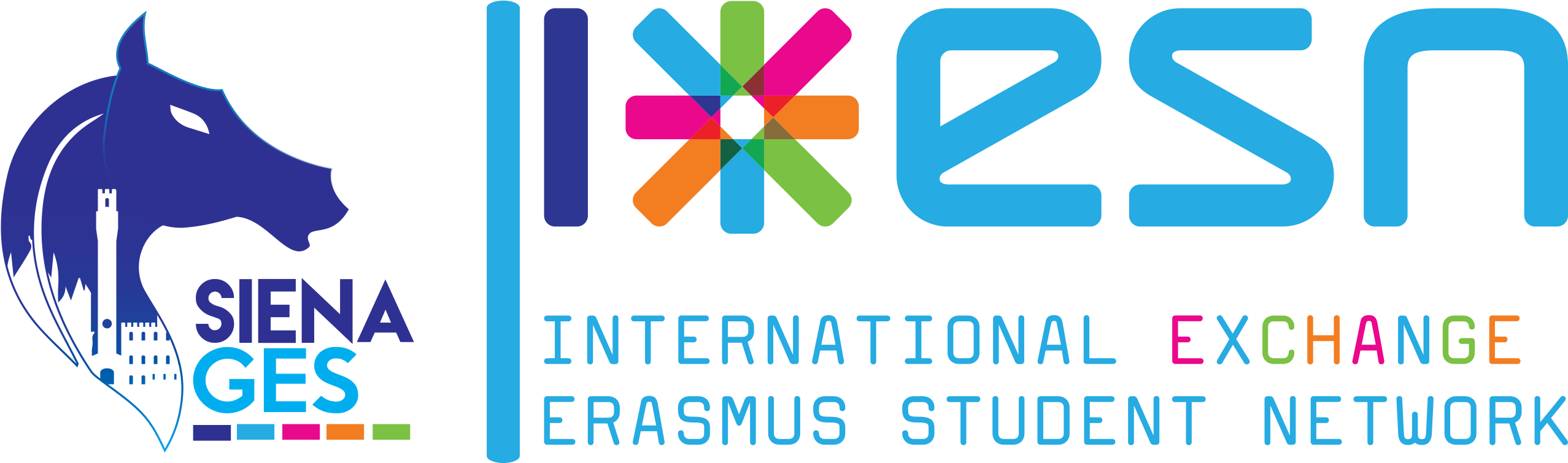 Esn Siena Ges - Erasmus Student Network (2580x754), Png Download