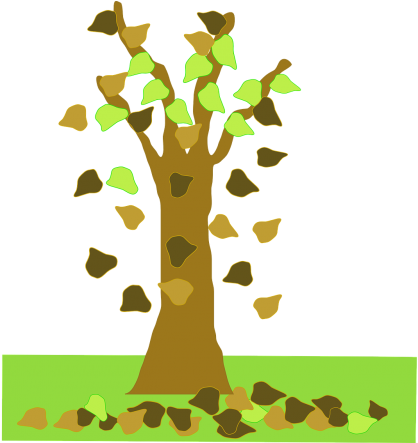 Leaves,season,free Vector Graphics - Animated Leaves Falling From Tree (500x442), Png Download