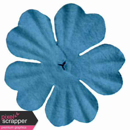 Dark Blue Flower - Blue (456x456), Png Download