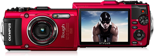 Olympus Intros Rugged New Stylus Tough Tg-4 Underwater - Olympus Stylus Tough Tg-4 - Digital Camera - Compact (600x245), Png Download