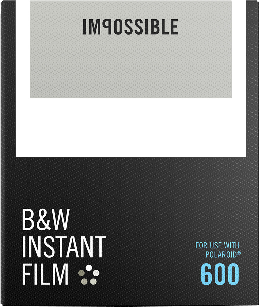 Polaroid 600 Film Black & White Instant Film - Polaroid B&w Instant Film (600x450), Png Download