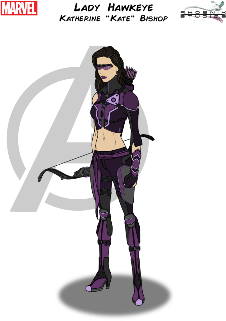 Lady Hawkeye By Https - Lady Hawkeye (751x1063), Png Download