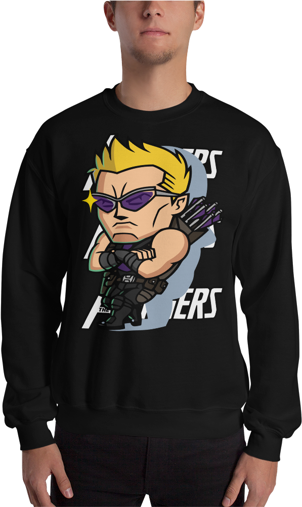 Hawkeye The Avengers Marvel Superheroes Squad Comics - Sweater (1000x1000), Png Download