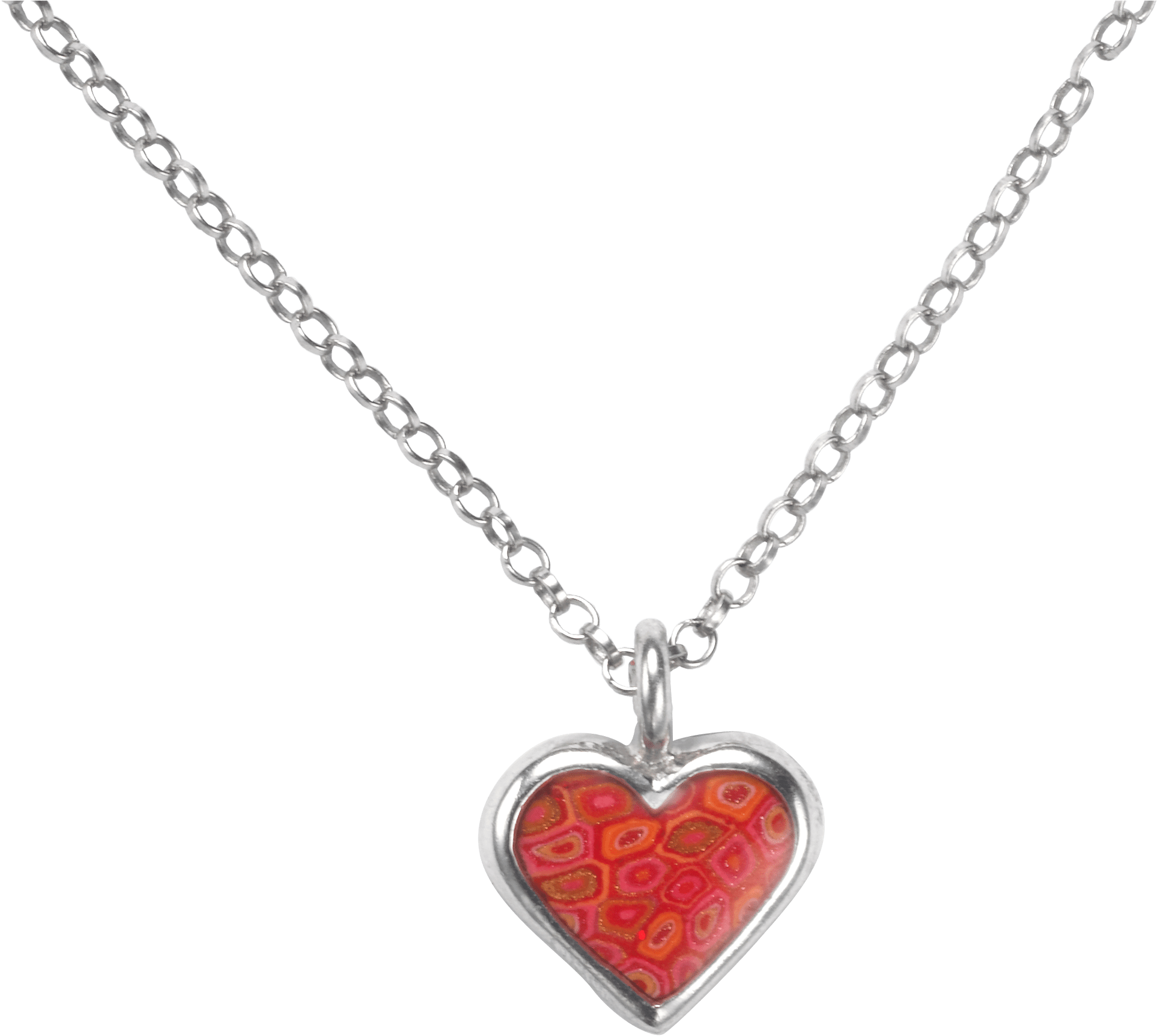 Heart Charm Necklace - 925 Sterling Silver Pendant (2211x2126), Png Download