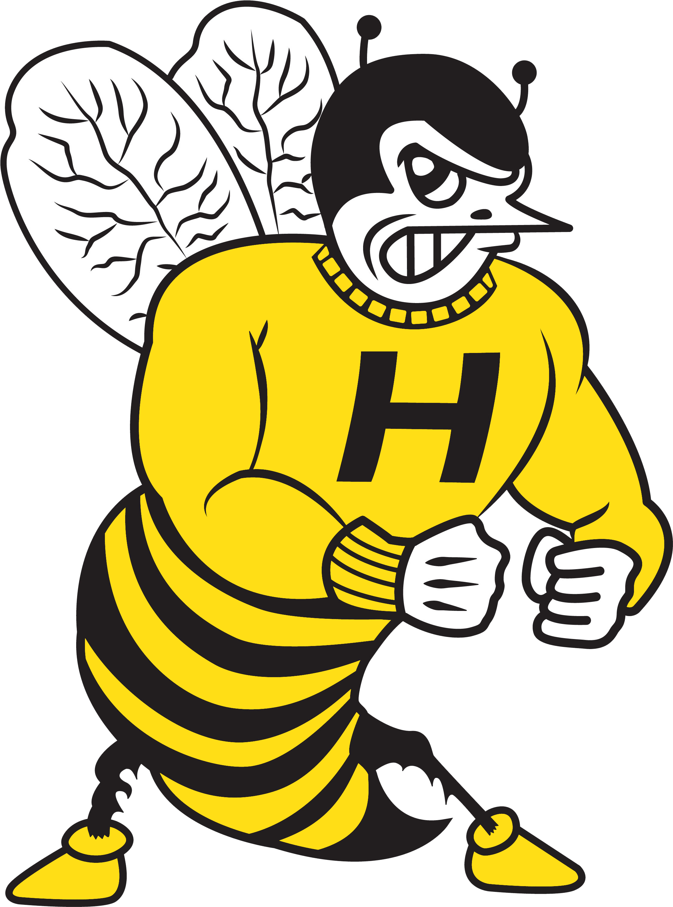 Hornet - Harvard Hornets (2550x3300), Png Download
