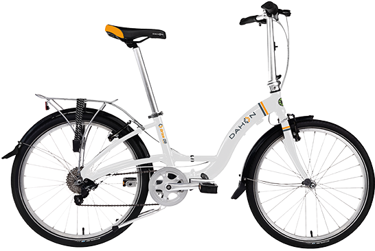 Dahon Briza D8 Folding Bike, 24" Wheel, Frost - Dahon Briza D8 24 Folding Bike (564x503), Png Download
