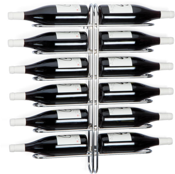 12 Bottle Wine Rack - Universal Expert - 12 Bottle Wine (red) Rack (620x630), Png Download