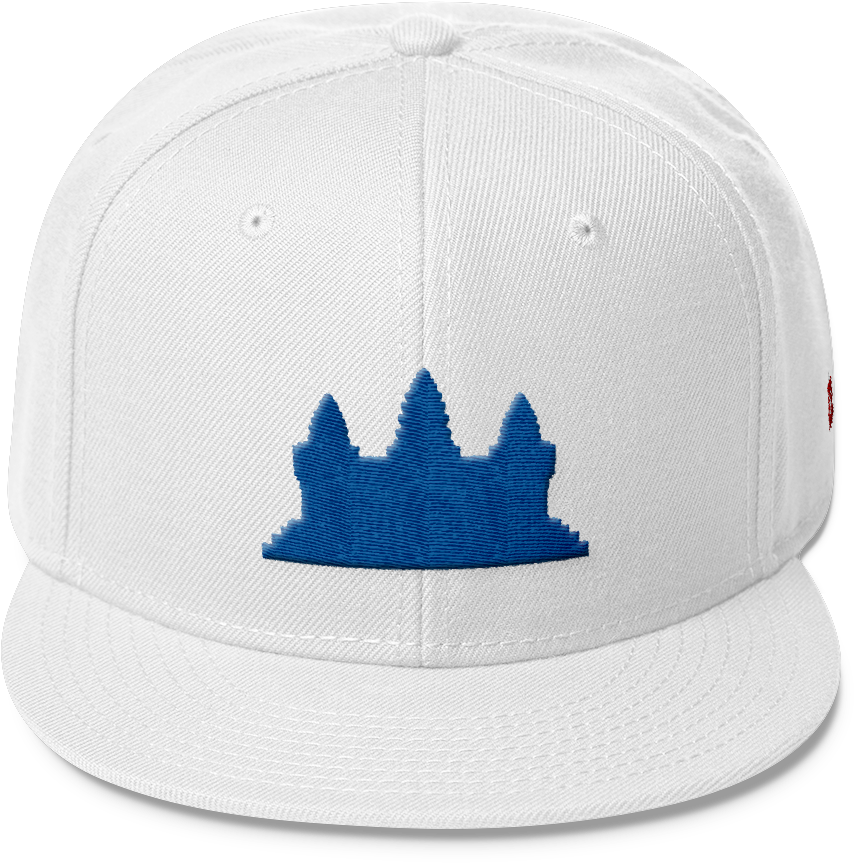 Wool Blend Snapback Blue Angkor Wat - Angkor Wat (1000x1000), Png Download