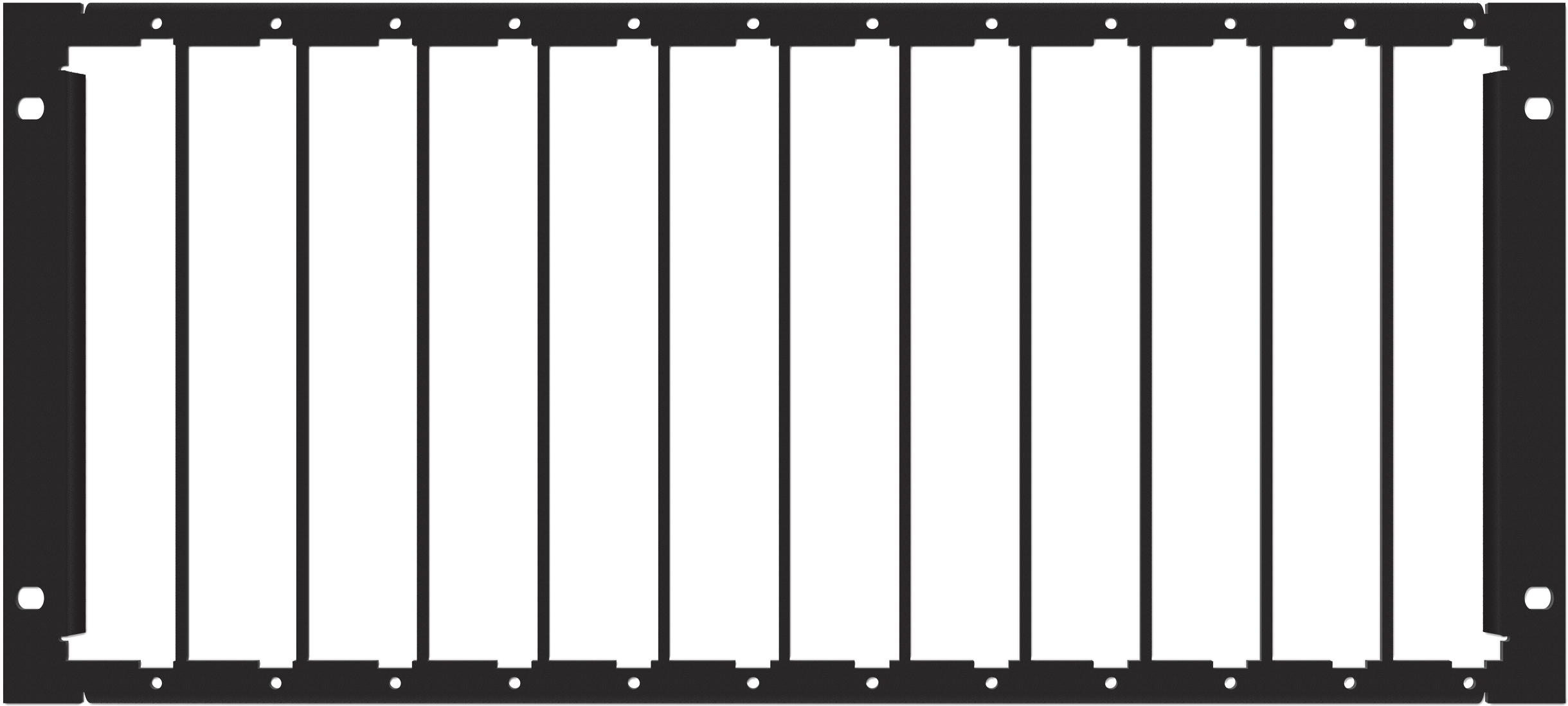 Ipx-rack - Aurora Multimedia Ipx-tc1-rk5 Ipx-tc1 5ru Rack Mount (2500x1158), Png Download
