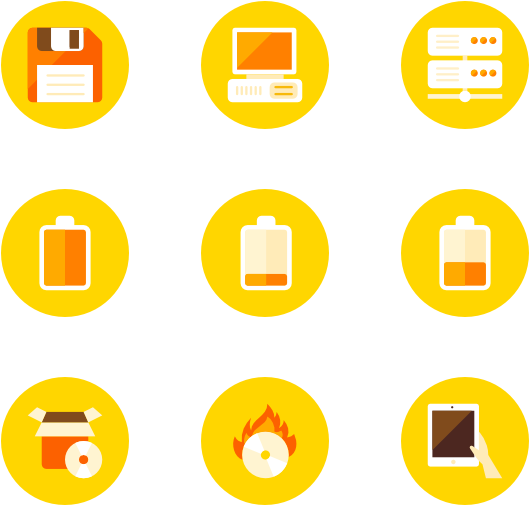 Devices - Icon Png Text Yellow (600x564), Png Download