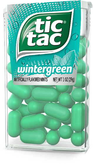 Tic Tac Mints, Wintergreen Singles, 1 Oz, - Tic Tac Wintergreen (487x602), Png Download