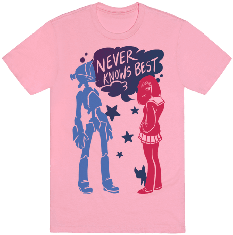Show Your Furi Kuri Love For Flcl With This Illustrative - Never Knows Best Shirt (484x484), Png Download