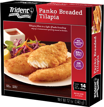 Trident Seafoods Panko Breaded Tilapia Fillets (380x380), Png Download