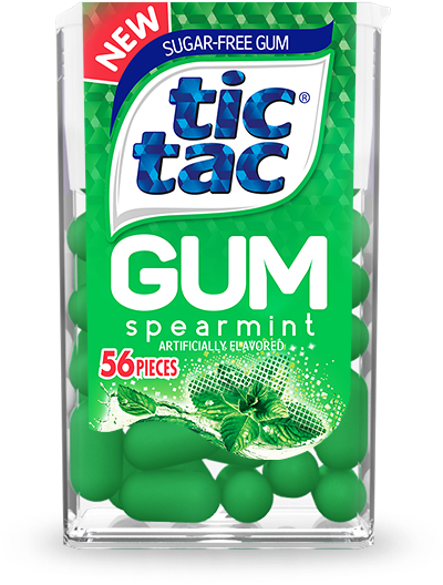 Tic Tac Mint Gum (487x602), Png Download