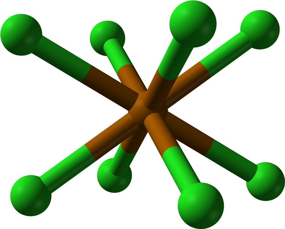 Polonium Dichloride Xtal 1955 3d Po Coordination - Polonium 3d Model (1100x902), Png Download