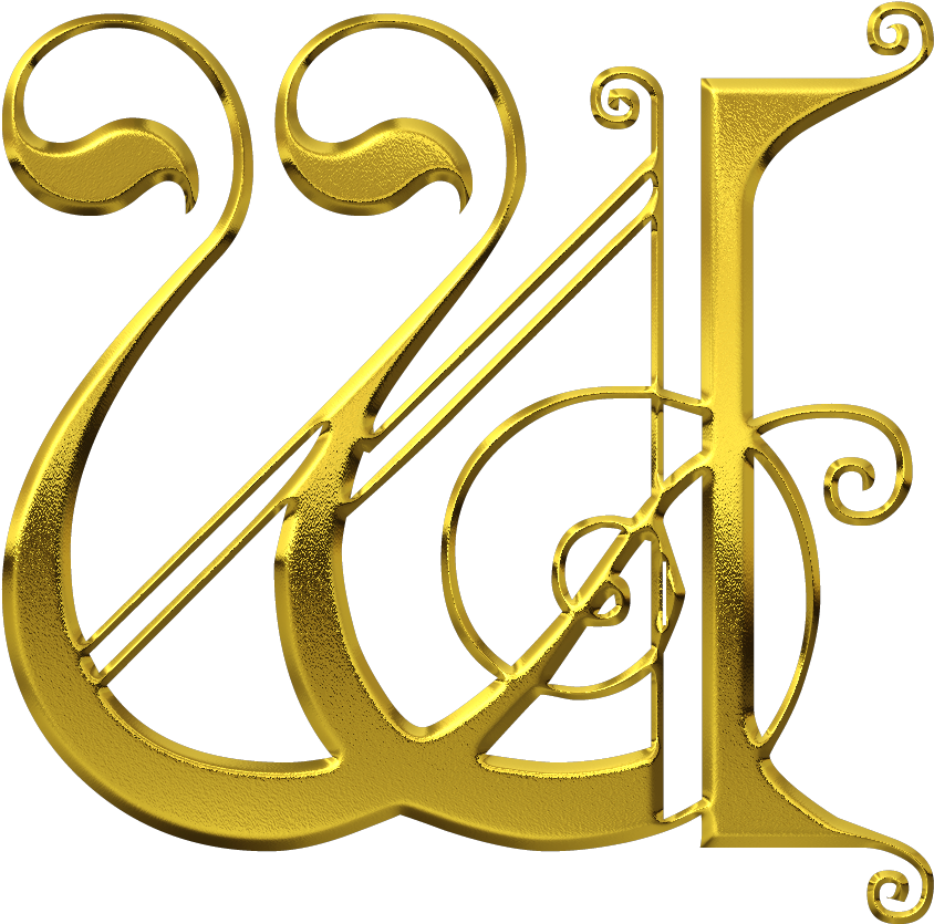 W Letter W, Alphabet Letters, Gold Letters, Illuminated - Fancy Alphabet Letters (1000x1000), Png Download