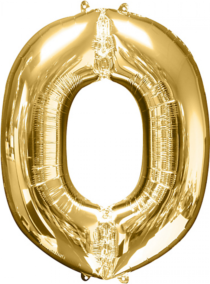 34 Inch Gold Letter O - Balloons Letters Gold F (1000x1000), Png Download