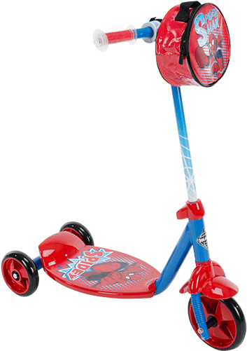 Marvel® Spider Man® Boys' 3 Wheel Scooter - Huffy 3 Wheel Scooter (820x648), Png Download
