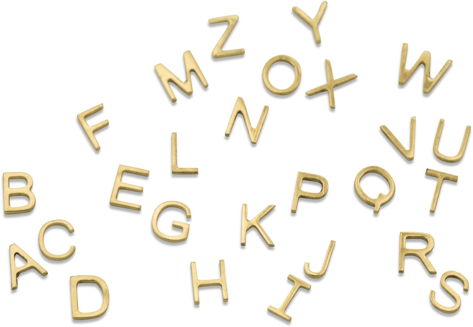 4 Letter Bracelet 14crt Gold - Calligraphy (1800x1564), Png Download