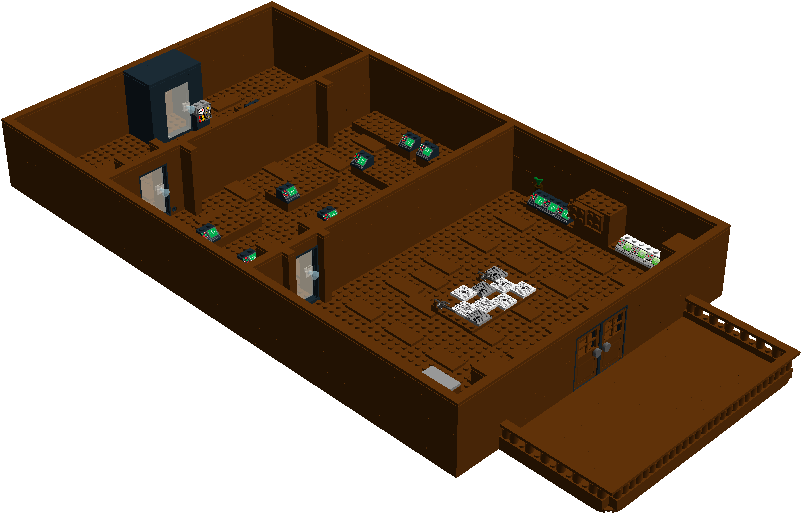 Spiderman 3 New Goblin Lair - Floor Plan (800x600), Png Download
