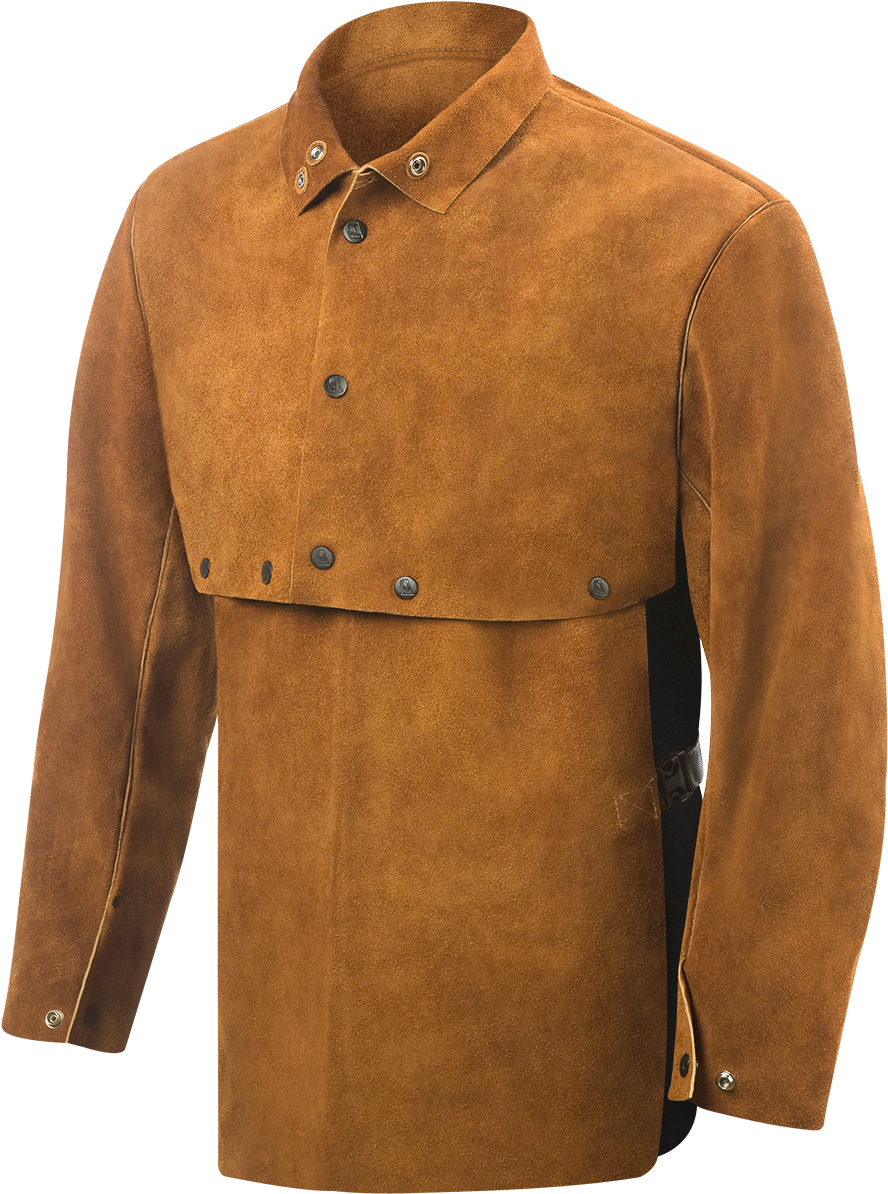 Premium Side Split Cowhide Welding Cape Sleeves With - Steiner Cape Sleeves With 19" Bib 2xl (1200x1200), Png Download