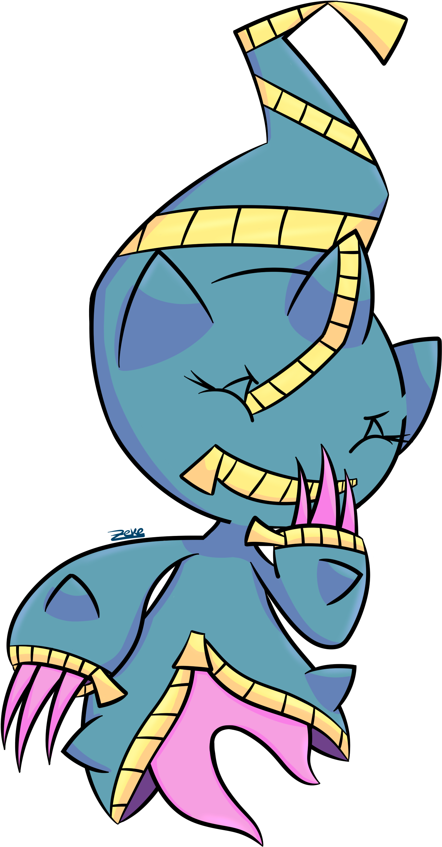 Mega Banette - Cartoon (1750x2750), Png Download