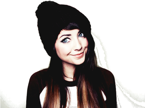 114 Images About Youtubers 📹 On We Heart It - Zoe Sugg (500x600), Png Download
