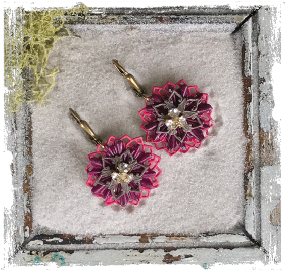 Lush Earrings Ll03 - Earrings (600x578), Png Download