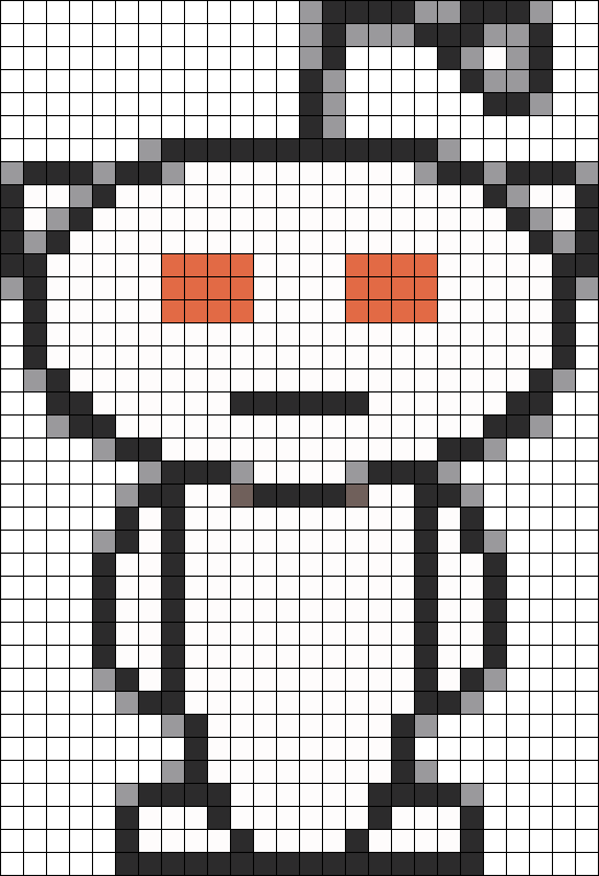 Reddit Alien Perler Bead Pattern / Bead Sprite - Bead (547x799), Png Download