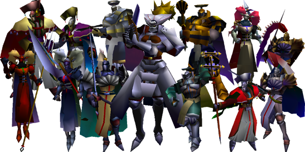 Knights Of The Round As They Appear In Final Fantasy - Final Fantasy 7 Knights Of The Round (600x300), Png Download