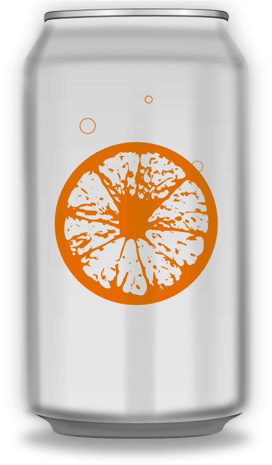 Free Orange Soda Can - Soda Clipart Orange (467x800), Png Download